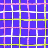 Multicolored Curvy Grid Seamless Pattern vector