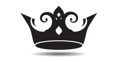 Outline king crown icon on white background. Emblem and Royal symbols. vector