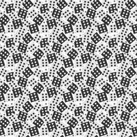 Seamless casino dice pattern with black and white lucky dices. Gambling cube background vector