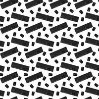 Seamless keyboard and mouse pattern. Computer accessory gaming equipment tech design vector