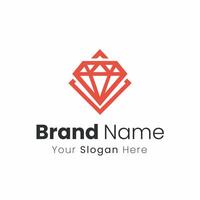 Elegant and Minimalist Diamond Logo Symbolizing Luxury Quality and High Value Design vector