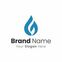 Creative Abstract Water Drop Logo Design A Refreshing and Modern Visual Identity vector