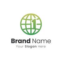 Global Digital Network Connecting the World with Digital Solutions and Logo Design vector