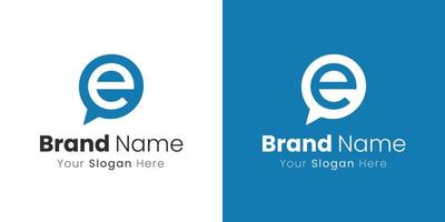 Creative and Innovative Logo Design with e Letter with White Background vector