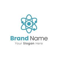 Creating an Atom Logo Design That Represents Science and Technology Companies Well vector