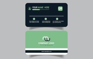 Minimalistic Corporate Business Card Design vector
