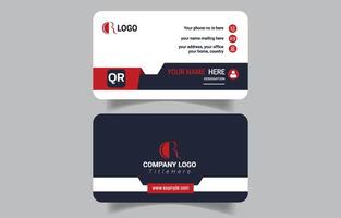 Creative Minimal Business Card Layout vector
