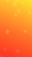 Abstract Orange Yellow Gradient Background Ascending Flower Shapes Vertical Display video