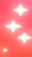 Abstract Red Gradient Background with Twinkling White Stars Animation, vertical view video
