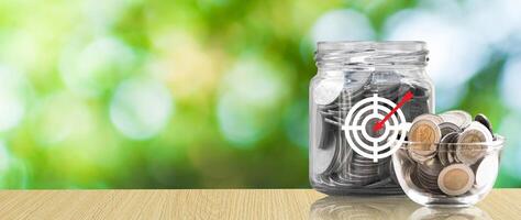 Savings Challenge, Saving money and financial goals or challenges concept, Turn Small Changes into Big Financial Wins. Creative Ways to Achieve Your Financial Goals. photo