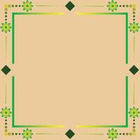 Elegant Floral and Geometric Frame for Invitation or Certificate vector