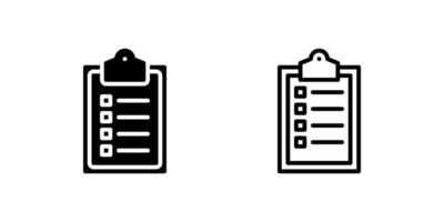 clipboard icon set with checklist, great for task and office design vector