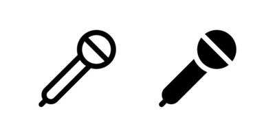 An icon showing the side view of a dynamic microphone, useful for audio gear, live events, and sound recording applications. vector