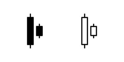Professional bullish harami candlestick pattern icons designed for technical analysis and trading dashboard applications vector