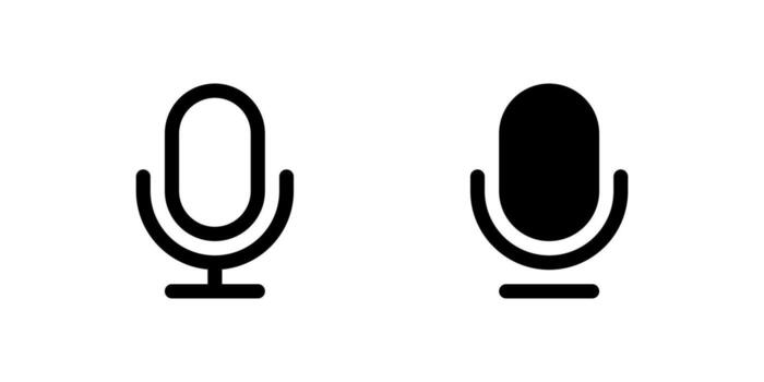 An icon showing the top view of a condenser microphone, useful for audio equipment, recording, and broadcasting layouts. vector