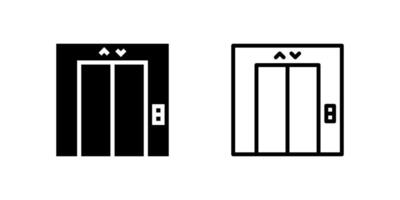 An elevator or lift icon, essential for navigation, accessibility, hotel facilities, and building signage. vector
