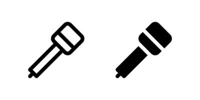 A variant of the dynamic microphone icon, suitable for event management, presentations, and audio system visuals. vector
