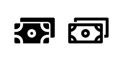 A black line icon of a wallet with a money bill protruding, representing money, finance, cash, or transactions. Ideal for banking apps, payment systems, or budgeting tools. vector