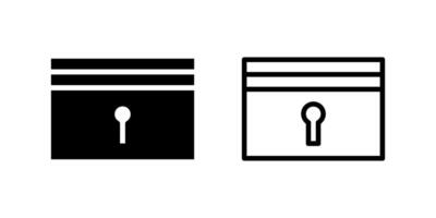 A key card icon, perfect for hotel access, security, room entry, and modern lodging systems. vector