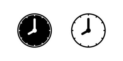 An eight oclock analog clock icon, perfect for indicating time, scheduling, appointments, and daily routines in various designs. vector