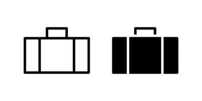 Suitcase Icon Set suitable for travel themed designs. vector