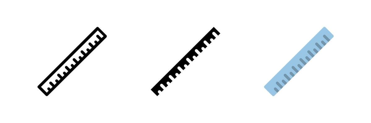 A ruler icon, perfect for measurement, geometry, drafting, and school or office use.