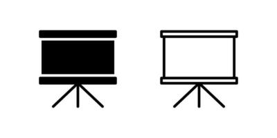 Whiteboard icon set great for presentations, teaching, and meeting layouts vector