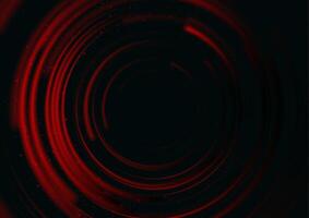 Dark red smooth circles and dots on black background vector
