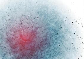 Red blue grunge texture abstract background with black particles vector