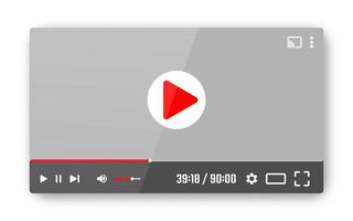 player template for web mobile apps vector