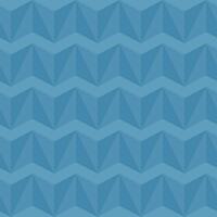 Seamless monochrome blue 3d chevron pattern vector