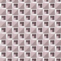 Seamless geometric pattern of squares in brown and white vector