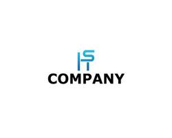 Logo Letter Initial H S For your Company Simple vector