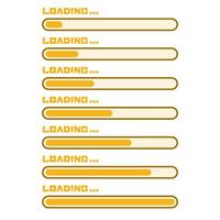 Cute Loading Bar Collection vector