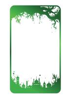 illustration of a frame mocwue line art, phone frame , social media frame vector