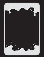illustration of a frame dripping effect , phone frame , social media frame black and white background vector
