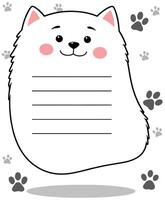 Cute blank paper notes. Stationery organizer set. Scrapbook notes and memo schedule .Printable planner stickers. To Do List sticky note pad vector