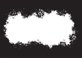 grunge frame on black background vector