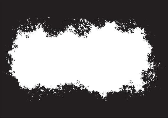 grunge frame on black background