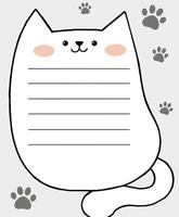 Cute blank paper notes. Stationery organizer set. Scrapbook notes and memo schedule .Printable planner stickers. To Do List sticky note vector
