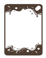 illustration of a frame dripping effect , phone frame , social media frame vector