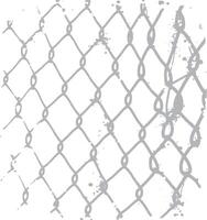 a chain link fence with a white background vector
