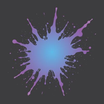 ink splat blue gradient, brush splatter ,paint splatter , ink splatter