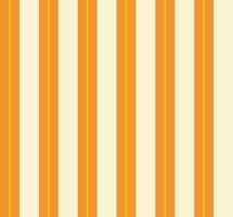Repeating pattern of vertical orange and white stripes with a thin yellow line down the center of the orange stripes, pattern often used in fabrics and textiles. vector