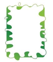 a green frame with a splash of water vector