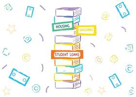 A vibrant set of isolated folder icons symbolizes organized business information and digital document management vector