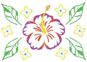 Colorful floral illustration with a beautiful array of spring and summer blossoms, perfect for design patterns and nature-inspired art vector