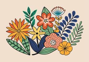 Blooming spring flowers and butterflies create a seamless pattern on a natural floral background vector