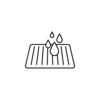 Drain icon. drainage illustration on white background vector