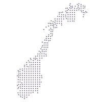Norway map dotted pattern design purple circle vector